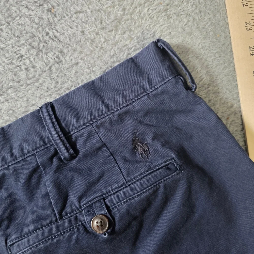 Polo Ralph Lauren Mens 40 Classic Fit 6 Shorts Navy Blue Stretch Chino Pony Logo